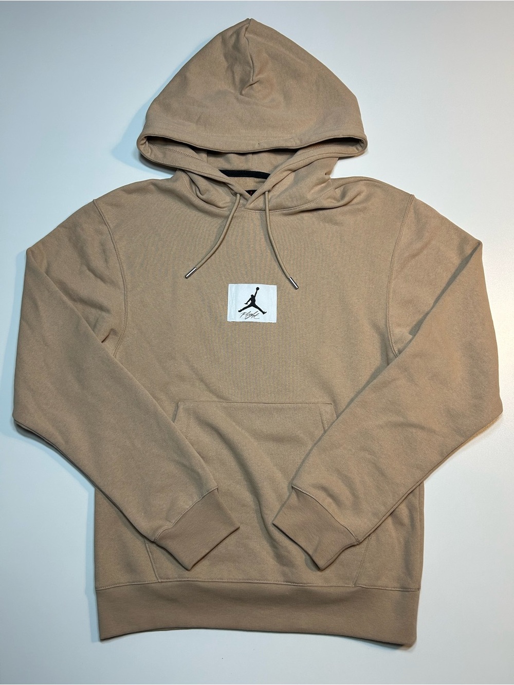 Nike Air Jordan Flight Essentials Fleece Pullover Hoodie Khaki Hemp Beige